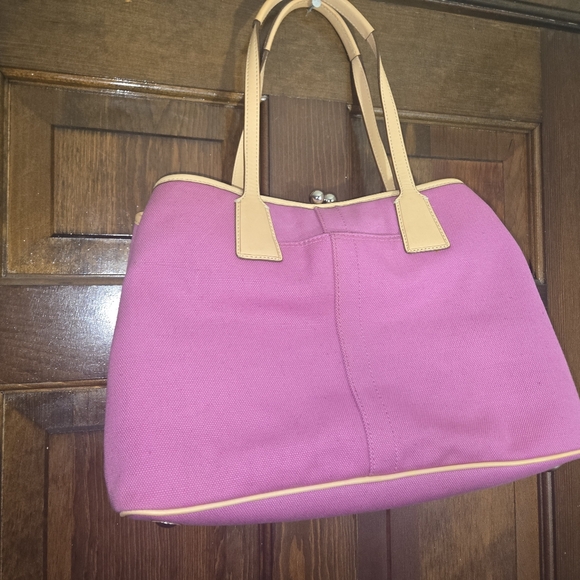 Coach Pink and Tan Tote Bag - Picture 5 of 7